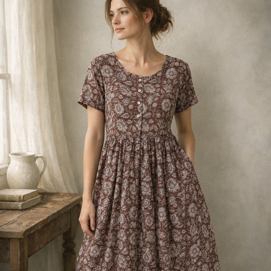Vintage Pure Linen Dress: A Timeless Choice for Effortless Style