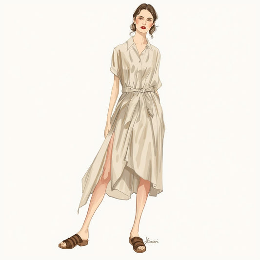 The Beige Linen Dress Comeback No One Expected