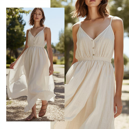 The Pure Linen Dress Trend Taking Over American Summers