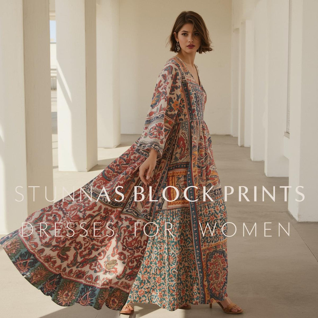The Cotton Linen Block Print Dress That's Quietly Taking Over US Fashion in 2026